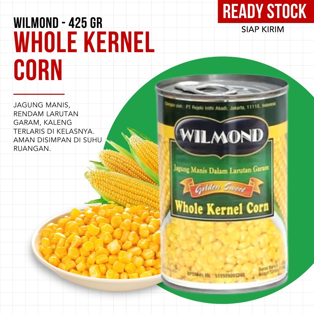 

WILMOND - Whole Kernel Corn / Jagung Manis 425 gr - OPEN RESELLER