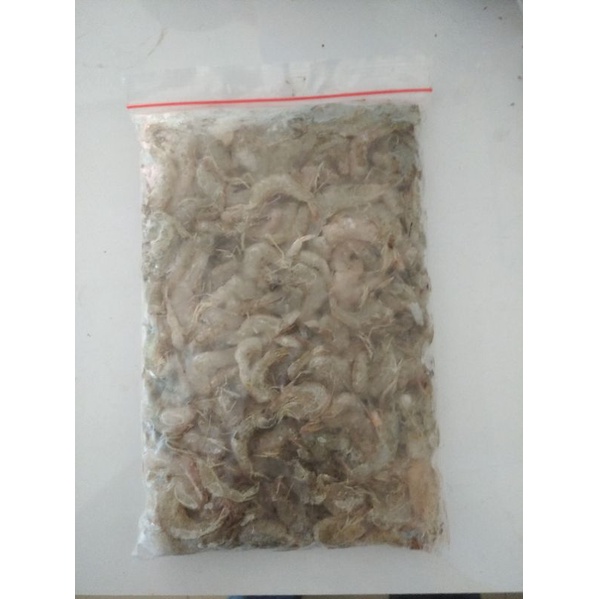 udang beku pakan arwana 500 gram / udang beku tanpa kepala