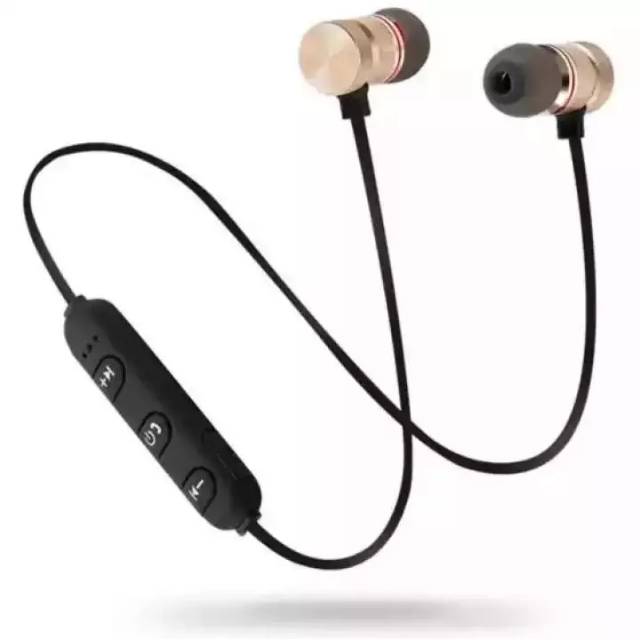 Headset Earphone Magnet Bluetooth Untuk Olahraga dengan Mic Model M5 super bas berkualitas