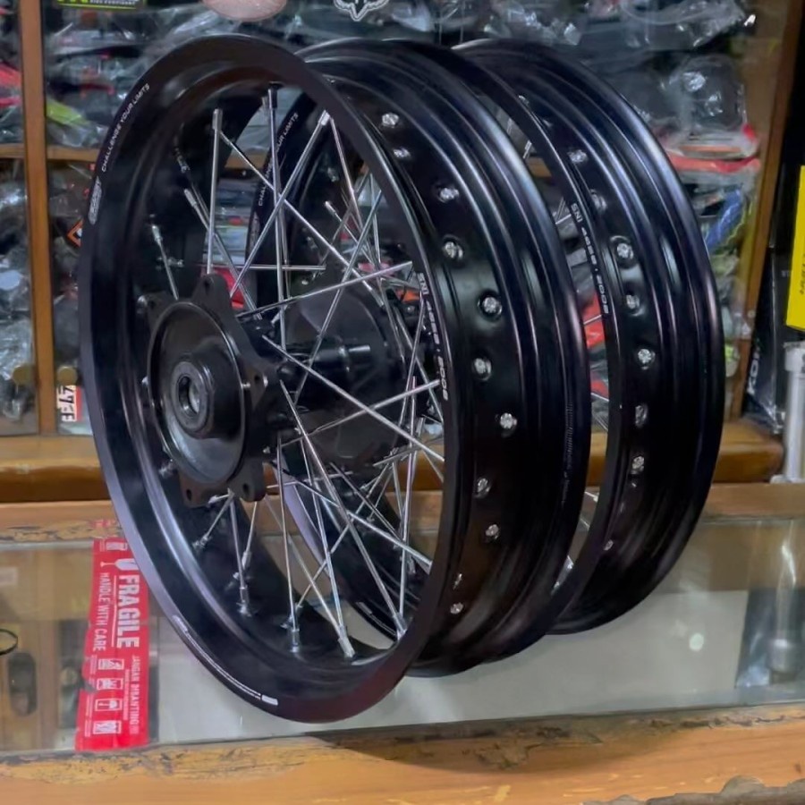 Velg Set Scarlet Supermoto Honda CRF 150 Black