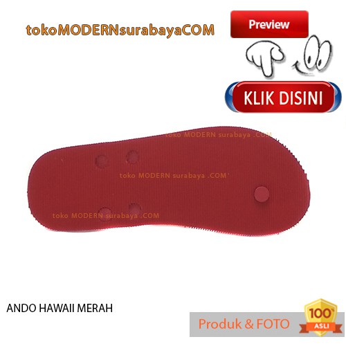 ANDO HAWAII MERAH sandal jepit flat flip flop casual