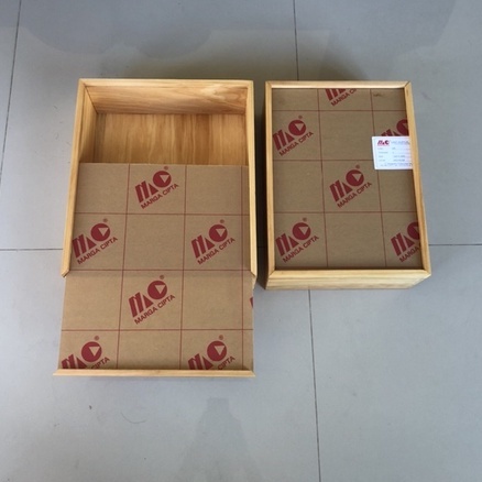 Gift Box 25x35 &amp; 30x40 Hantaran Kayu Gift Box Sleding Akrilik