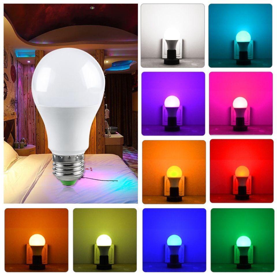 Wireless LED Smart Bluetooth Bulb Bohlam Speaker Musik Lampu APP 2 in 1 With Remote Control Party Light