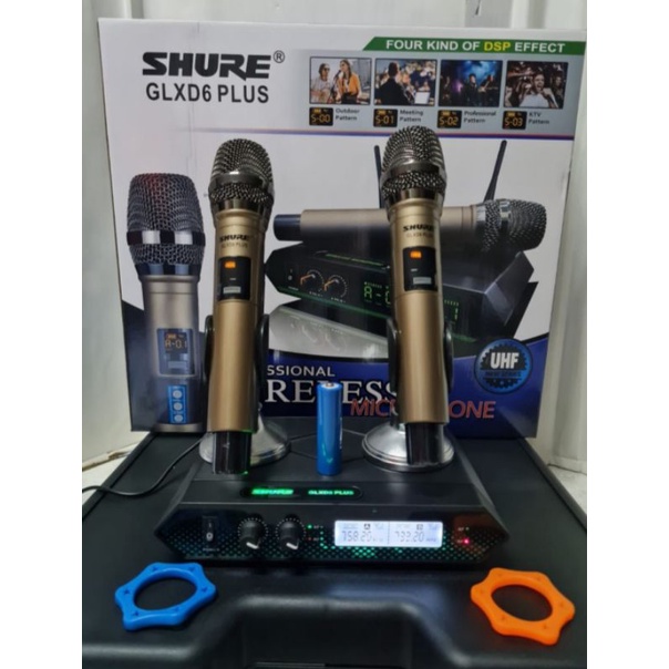 Mic Wireless Shure GLXD6 PLUS / GLXD 6 PLUS Baterai Chas