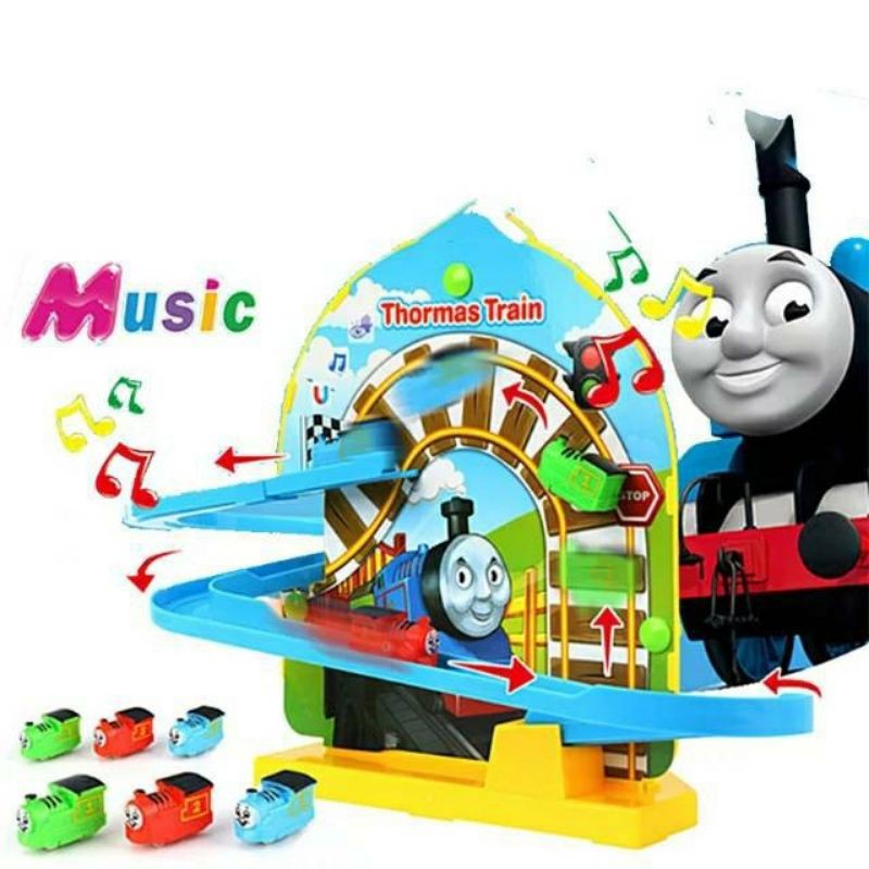 PROMO BRO1170 Mainan Anak Kereta CUTE Train Tangga Slide Seluncur Perosotan Jalur Track LOOP