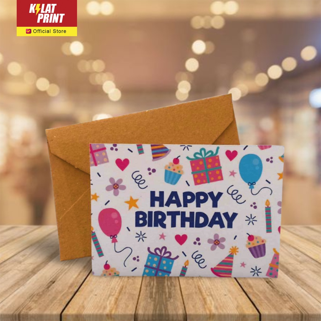 Gift Card Kartu Ucapan Happy Birthday Classic Edition