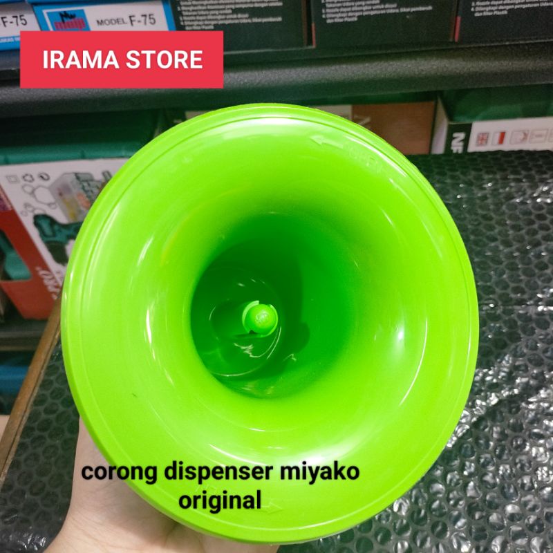 Corong Dispenser Miyako ORIGINAL Tatakan/Tutup Galon Dispenser Miyako Original Hijau