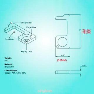 Alat Pembuka Pintu  Portabel Bahan  Aluminum  Alloy Untuk 