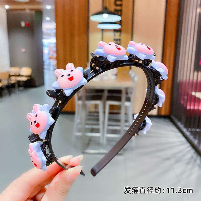 BD0021 Bando Jepit 2in1 Anak Perempuan Karakter Bunga Lucu / Bando Motif Korea Bando Aksesories rambut anak