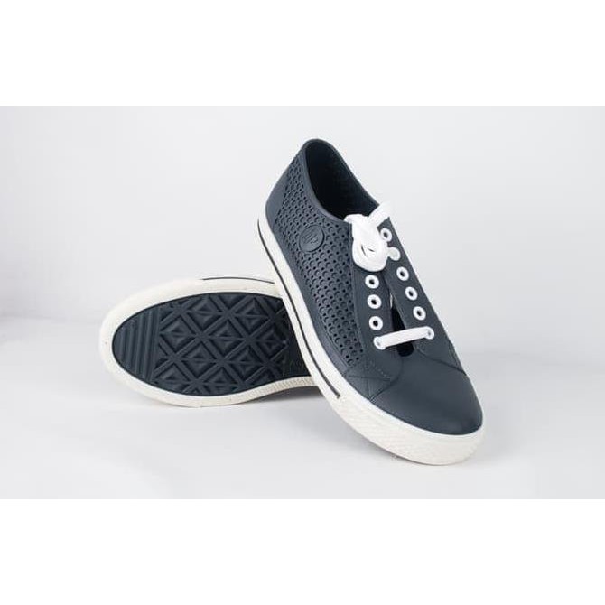 Obral Sepatu Sepatu ApStar AP Star By Ap Boots Karet PVC Casual Sneakers Biru Putih - Biru, 38