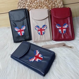 528 TAS HP BORDIR MICKEY MOUSE /  SLING BAG BORDIR BENDERA ENGLAND