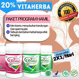 TERLARIS!!! COD-Obat Herbal Vitaherba 30 Penyubur Kesuburan Pria Pengental Sperma Encer No Vertomen 