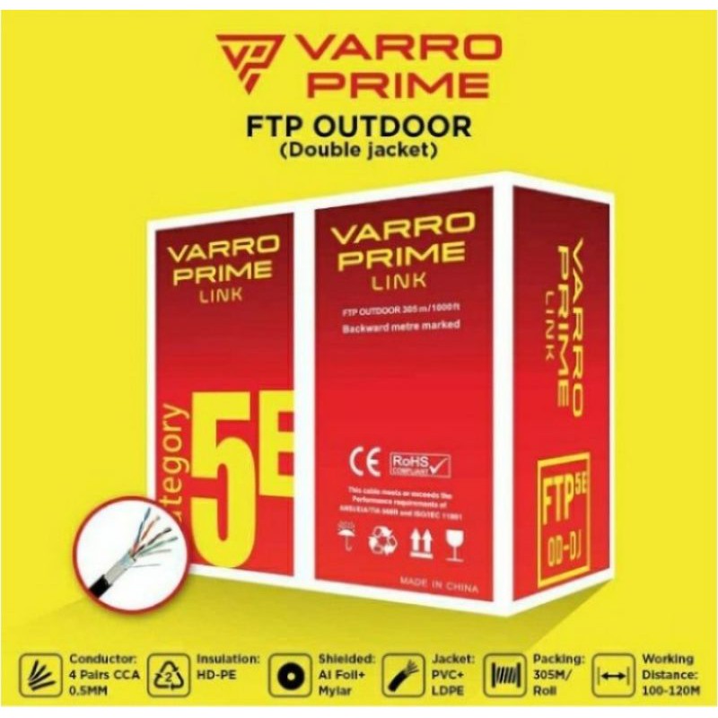 Varro Kabel STP FTP Outdoor Cat5e Cat5 Cat 5e Cat 5