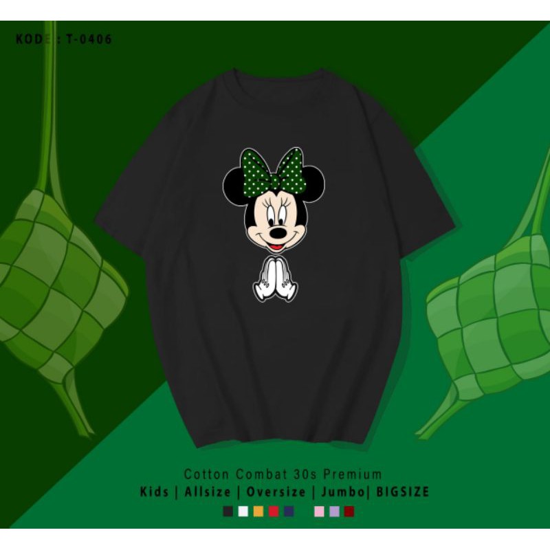 T-SHIRT/TUMBLR TEE PREMIUM EDISI LEBARAN MICKY MINNIE