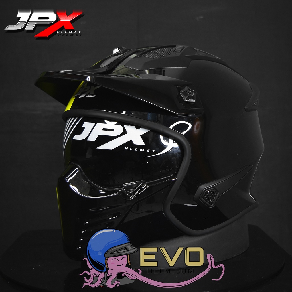 HELM JPX MX726R SOLID &amp; MOTIF DUAL MODE INNER ORIGINAL 100%, HELM FULL FACE &amp; HALF FACE, HELM CAKIL