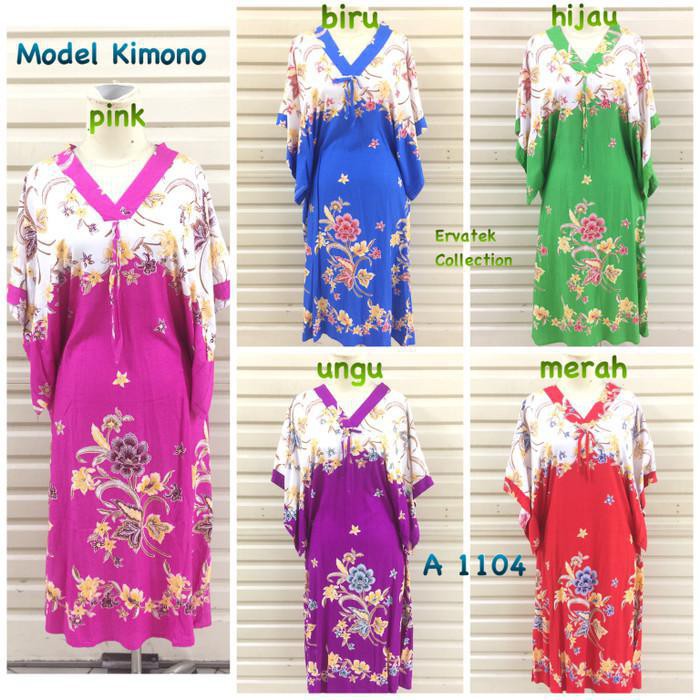 Daster Anggrek A 1104 Model Kimono Baju Tidur Daster Batik Jakarta