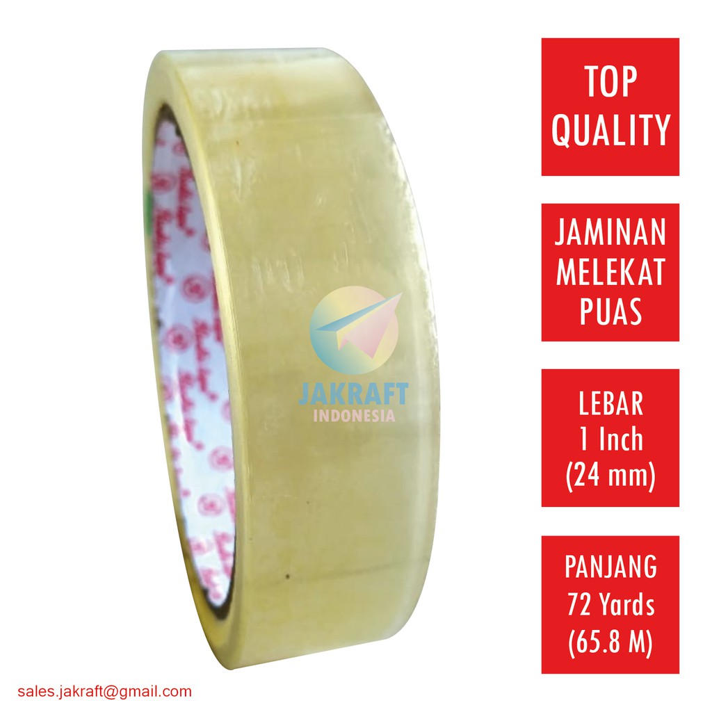 Jual Roll Isolasi Solatip Lakban Sedang Adhesive Tape Inch Mm X Yards I Noki Pack