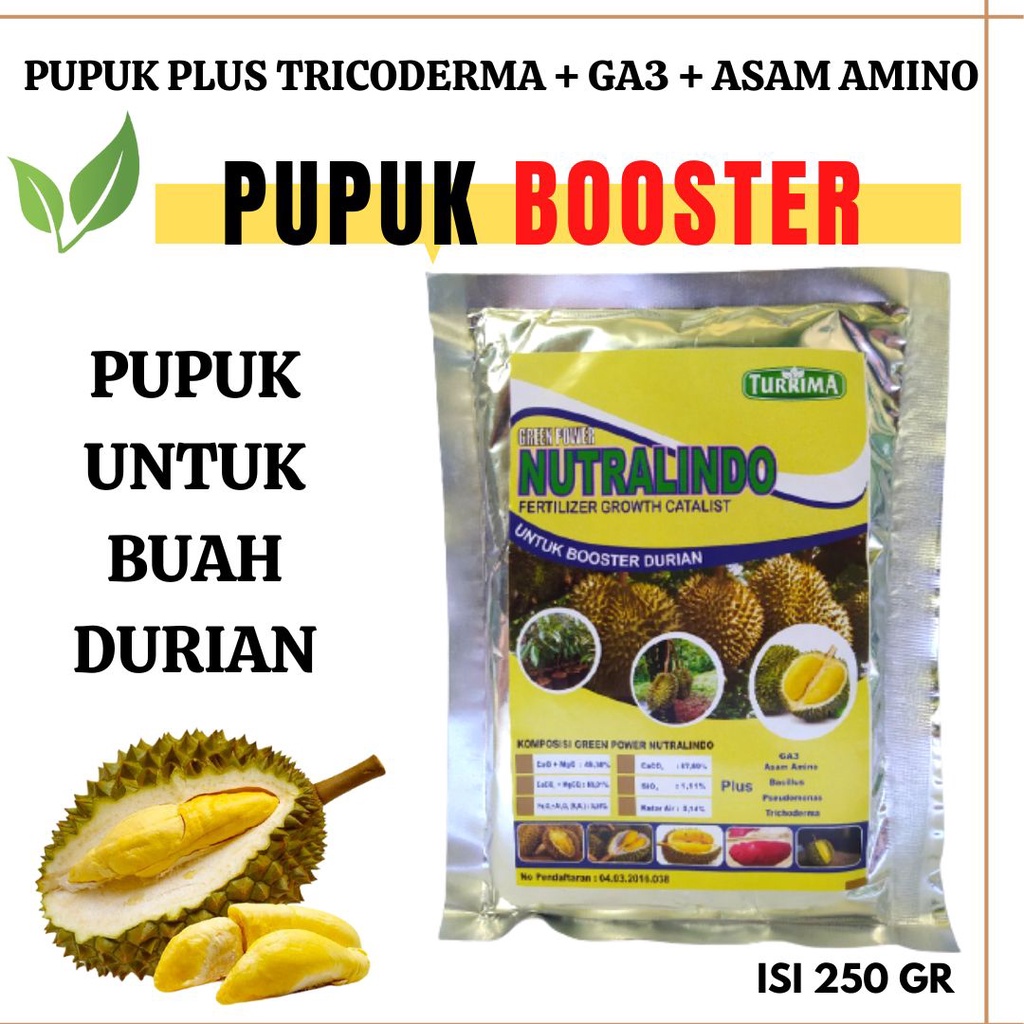 Booster Durian Pupuk Organik, Pupuk Durian Agar Cepat Berbunga Anti Rontok