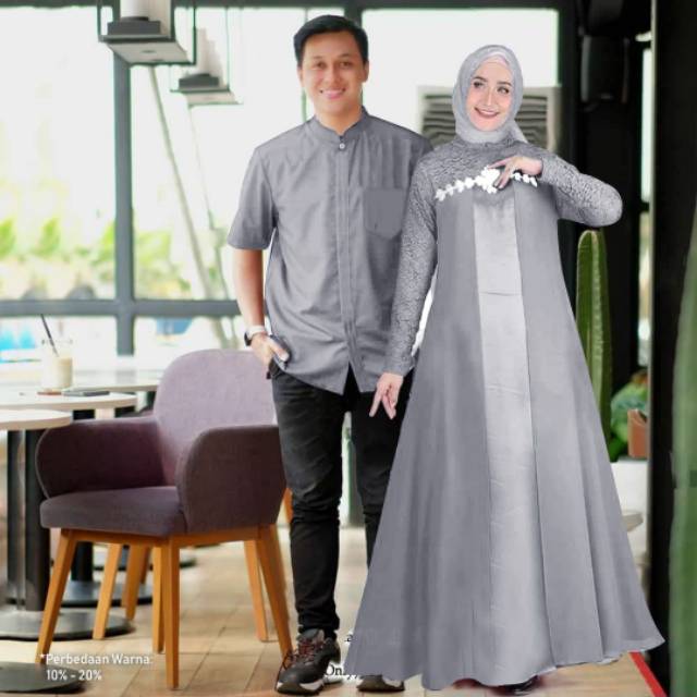 Couple Muslim Terlaris Baju Pasangan Sarimbit Cocok Buat Kondangan Tunangan Couple Hikmah Shopee Indonesia