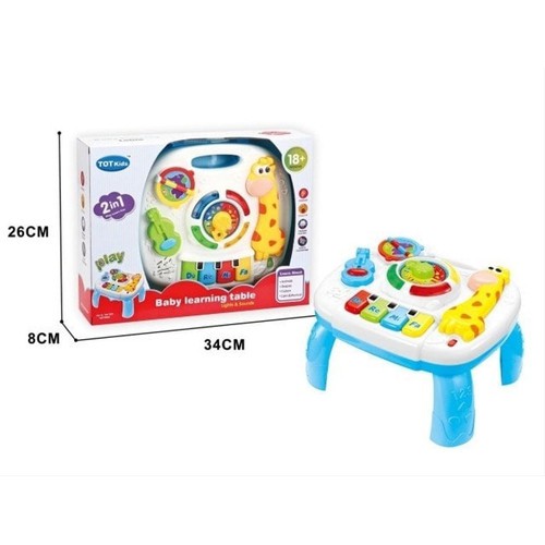 BABY LEARNING TABLE / PLAY LEARN FUN TABLE MAINAN BAYI 2IN1 MAINAN MEJA BERMAIN ANAK