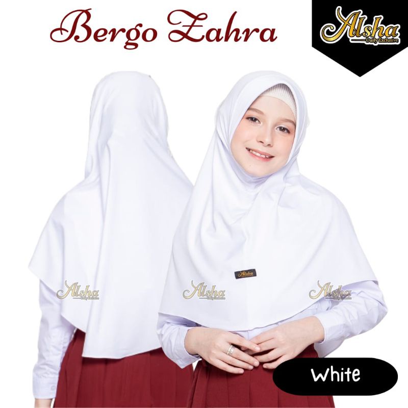 JILBAB HIJAB KERUDUNG BERGO ANAK SEKOLAH BERGO ZAHRA BY ALSHA DAILY EXCLUSIVE