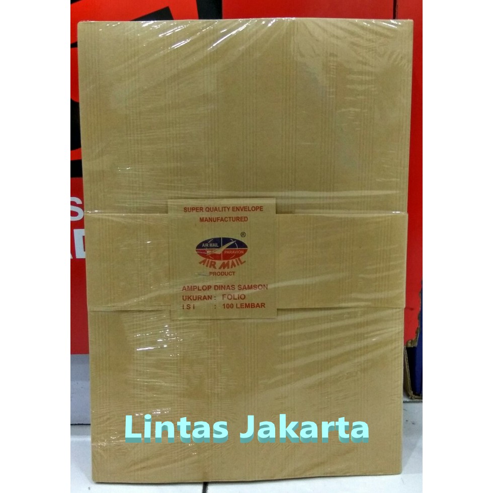 Amplop Coklat Ukuran Folio ( Isi 100 lembar ) Merk Airmail