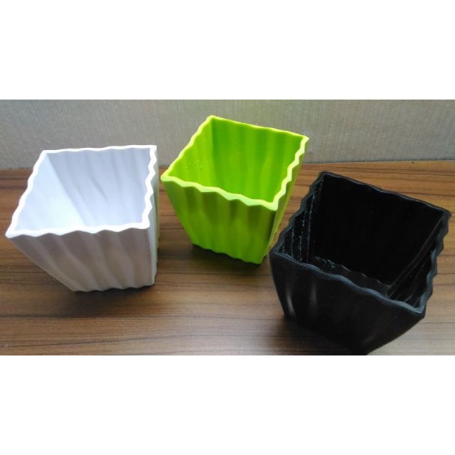 Pot bunga mini/ pot bunga kotak unik/pot bunga melamin