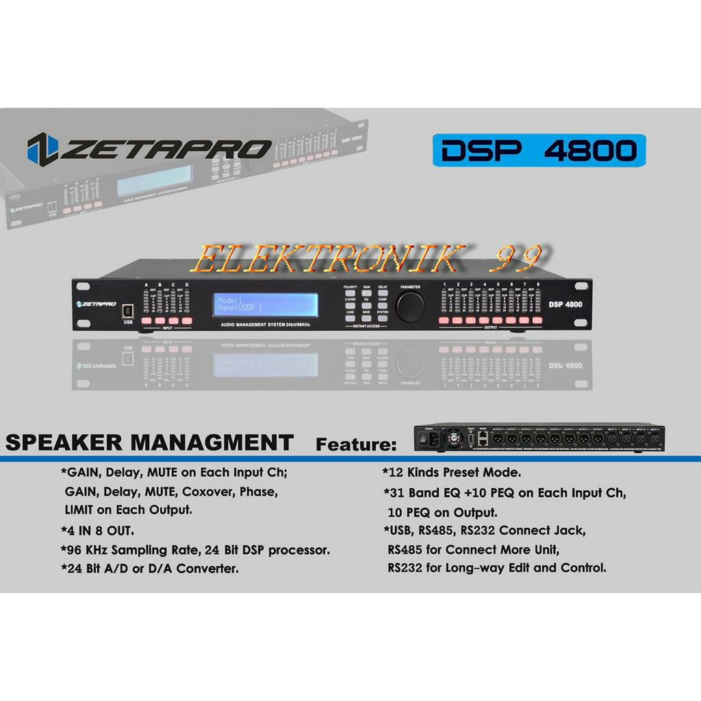 management speaker DSP 4800 / dlms Zetapro DSP4800 / Dsp4800 Original