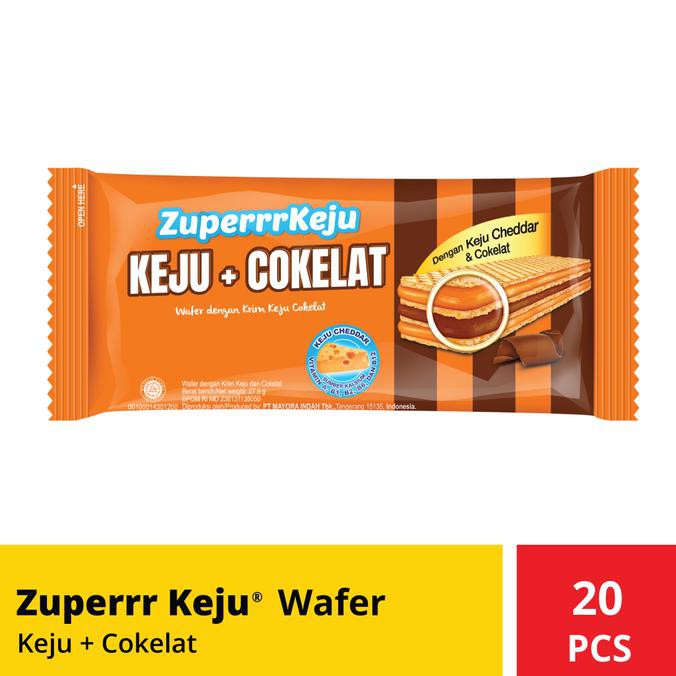 

TERMURAH Zuperrr Keju Wafer Keju Cokelat BEST SELLER