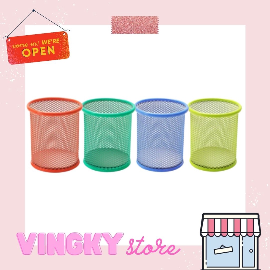 

Pen Holder / Tempat Alat Tulis Jaring Deli
