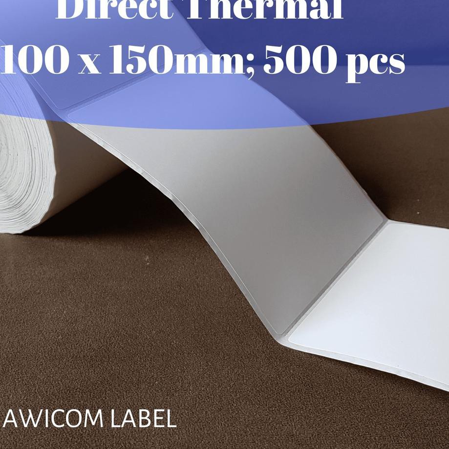 

TERLARIS!!! Label Barcode Direct Thermal 100 X 150 mm 100x150 4x6" isi 500pcs ukuran A6