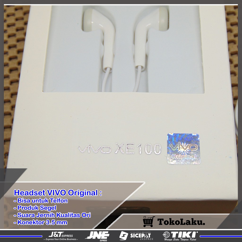 RB22 Headset Vivo Original Earphone Vivo Original Hendset Vivo Original Headset Original Vivo
