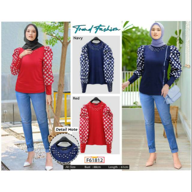 TOP/ATASAN MUTIARA BALLON POLKA BY FLOATING EXTU 61812