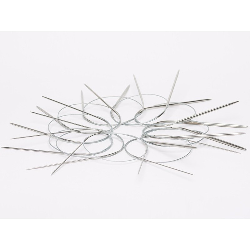 CIRCULAR Stainless Knitting Needle / Jarum Knitting Stainless - PCS