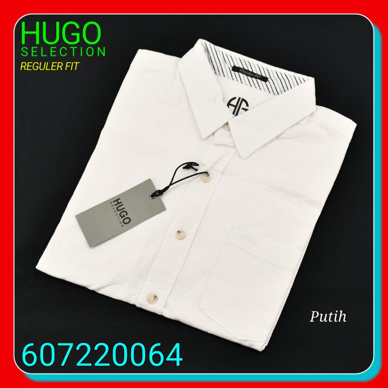 Kemeja Kasual Pria Hugo Selection 607220064 Pendek