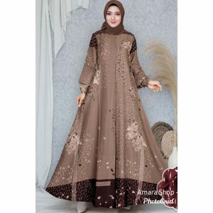 PREMIUM GAMIS MAXMARA LUX TERBARU 2021/ GAMIS LEBARAN