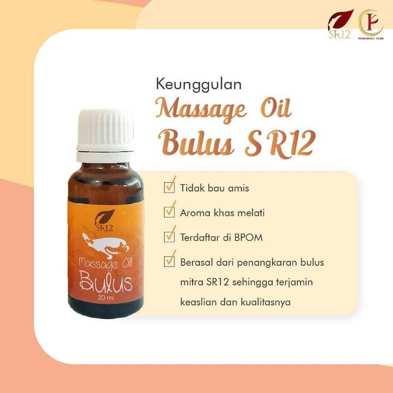 (ASLI 100%) MINYAK BULUS SR12 /MINYAK BULUS HERBAL / MINYAK BULUS ORIGINAL / MINYAK BULUS BPOM
