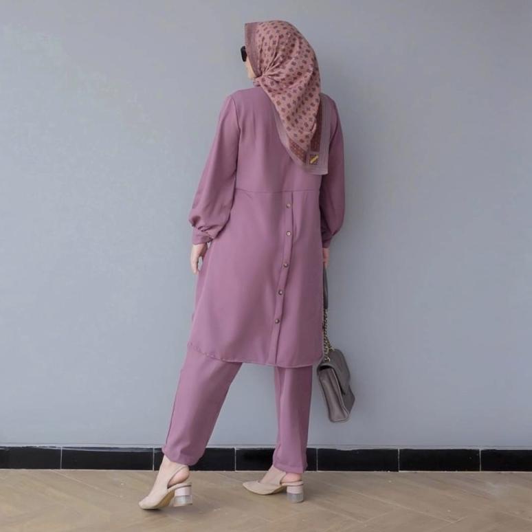DYN -  Basic Nadine Set - One Set Tunik & Celana Wanita ‣ BBL.25Au22r