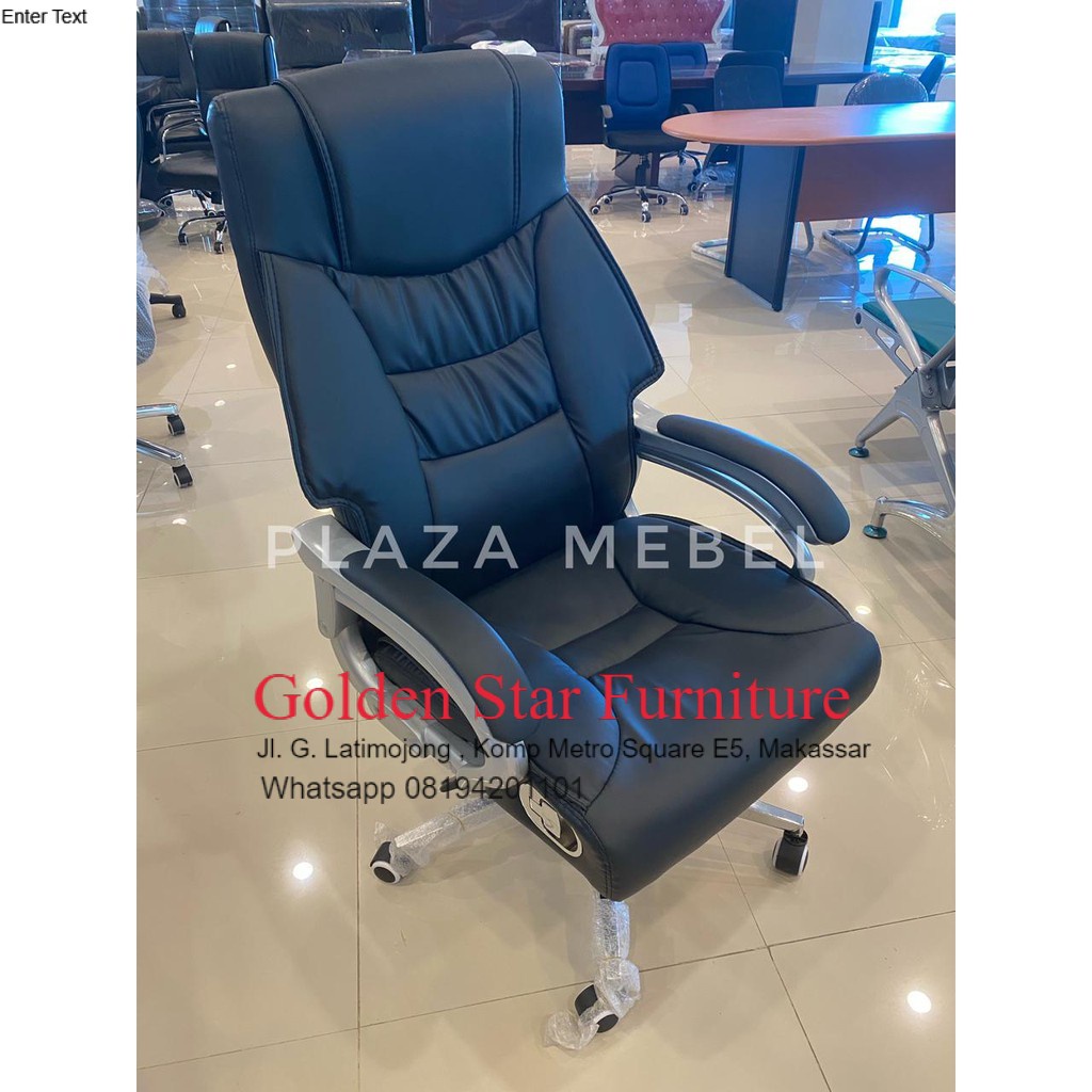 Kursi Kantor Putar Direktur Direksi Kerja Import B163 Recliner Manajer rebah besi chrome Import kuli