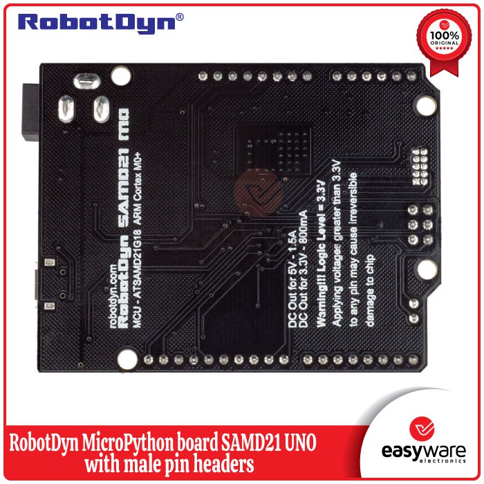 RobotDyn MicroPython board SAMD21 UNO With Male Pin Headers