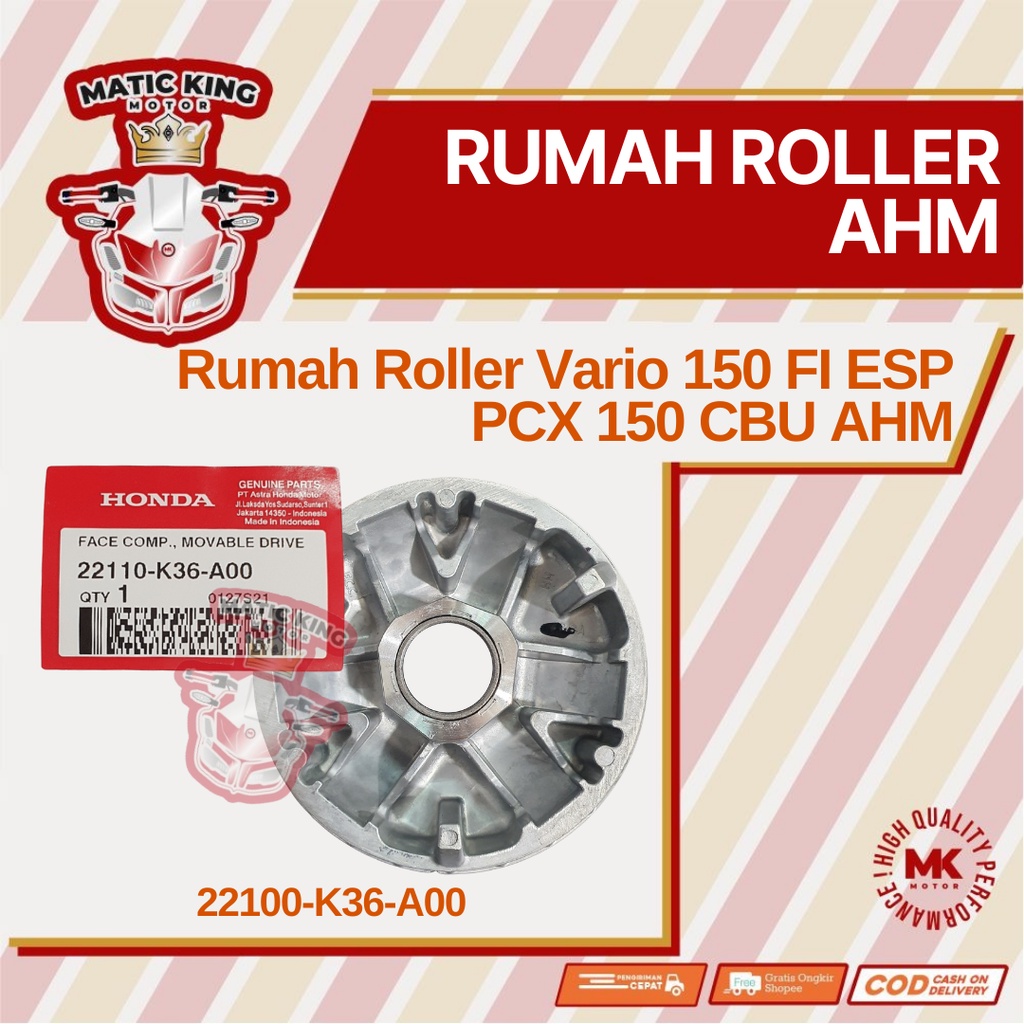 Rumah Roller Vario 150 125 110 Beat Fi pop ESP PCX 150  Lokal KWN asli AHM