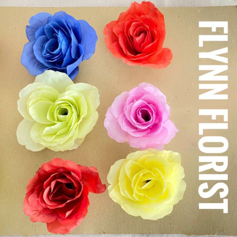 Kuntum Bunga Mawar Rose Italy (satuan) Bunga Artificial / Bunga Plastik / Bunga Dekorasi /Pernikahan-1