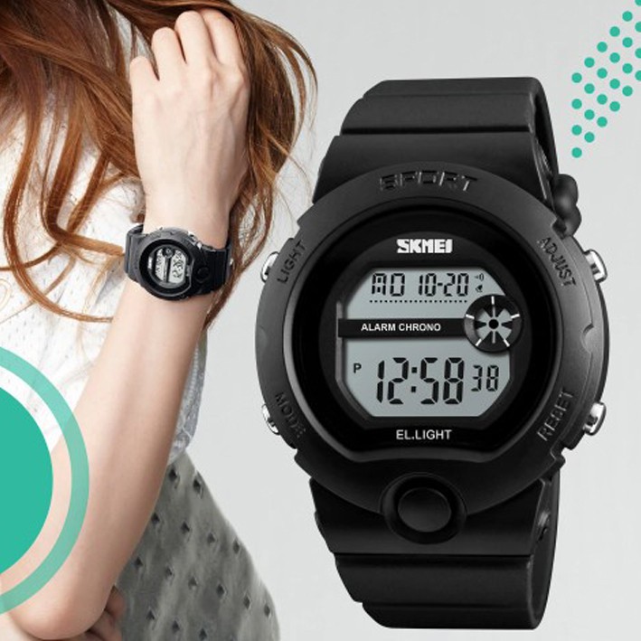 Jam Tangan Wanita / Digital SKMEI 1334 / Original SKMEI Water Resistant