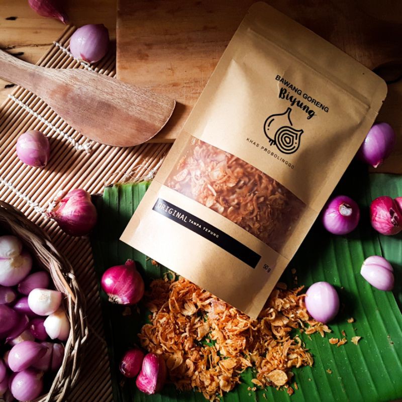 

Bawang Goreng Biyung Asli Probolinggo Original 100% Tanpa Tepung 50 Gram