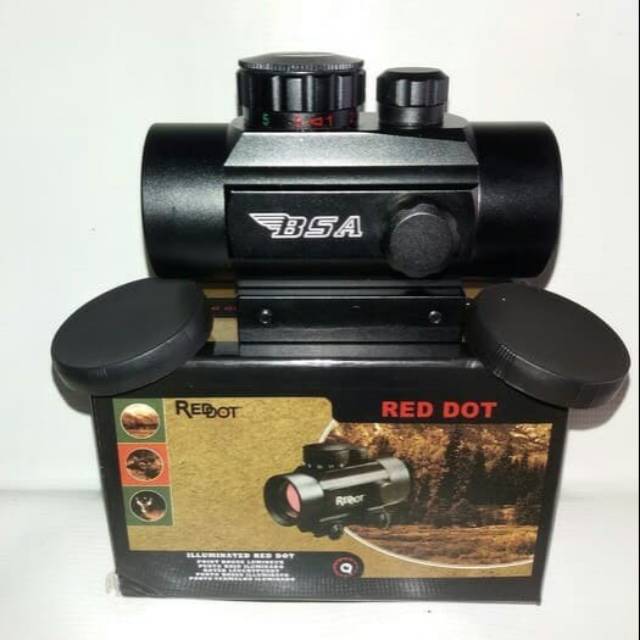 Red Dot Scope BSA 1x30 Red Green Dot for Air Rifle And Ersoft Scope