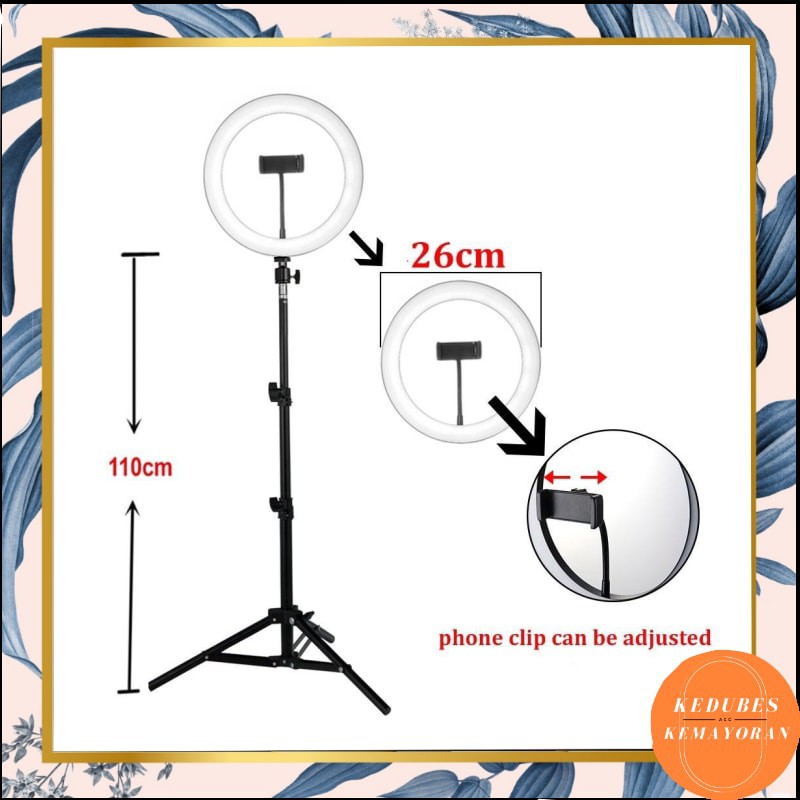 Ring Light Selfie 26cm + Tripod Bracket 3 in 1 [kk]