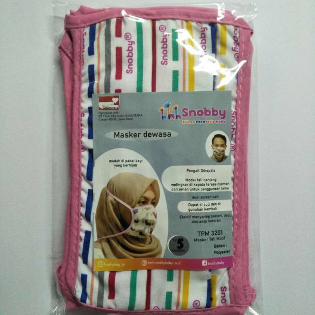 Snobby Masker Kain Non Medis Dua Lapis