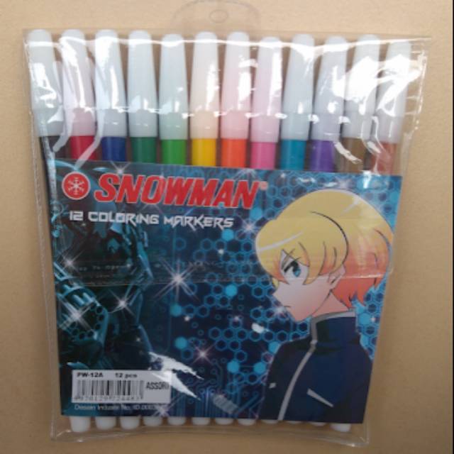 

Spidol snowman 12 warna