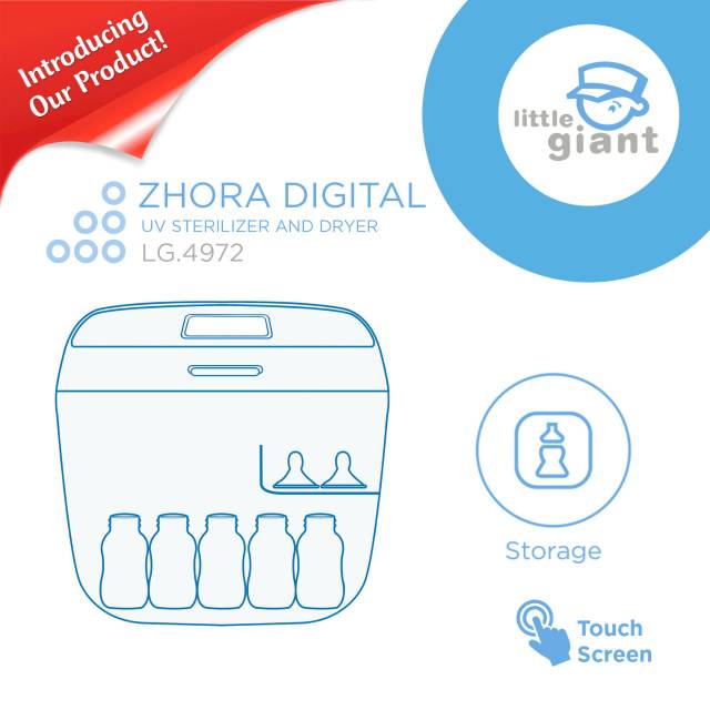 LITTLE GIANT ZHORA DIGITAL UV STERILIZER WITH DRYER