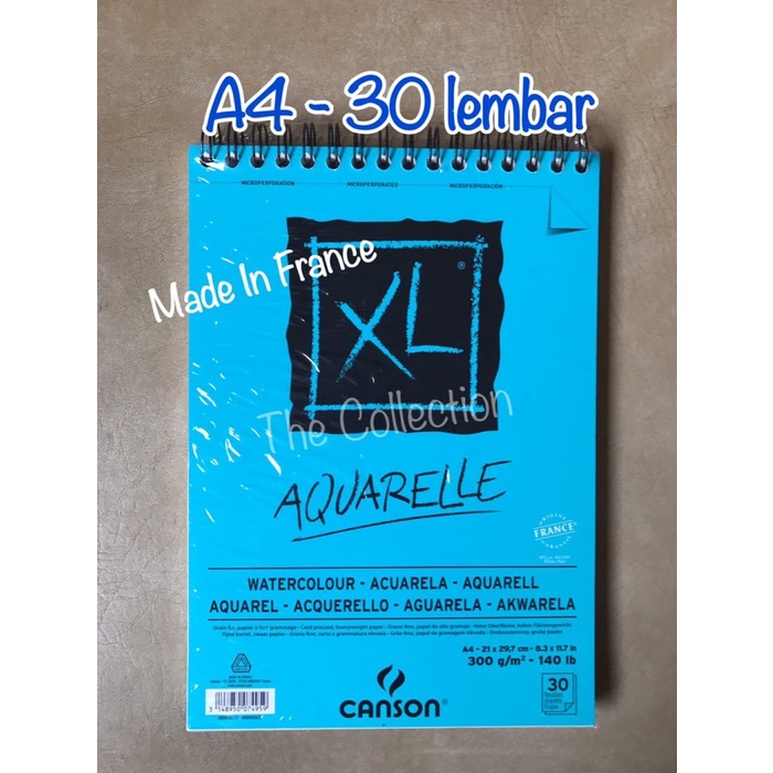 

Sketsagambar- Atk465Cs 074959 A4 30Lbr Watercolour Sketch Book Aquarelle Canson Buku -Buku-Gambar-